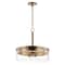 Nuvo Intersection 3-Light Pendant - Burnished Brass with Clear Glass 60/7530 - alternate 4